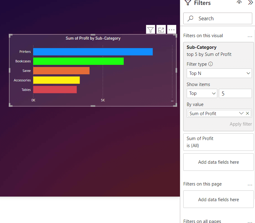 Applying Filters and its types