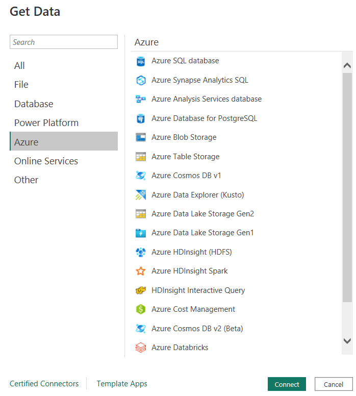 Azure Data Source