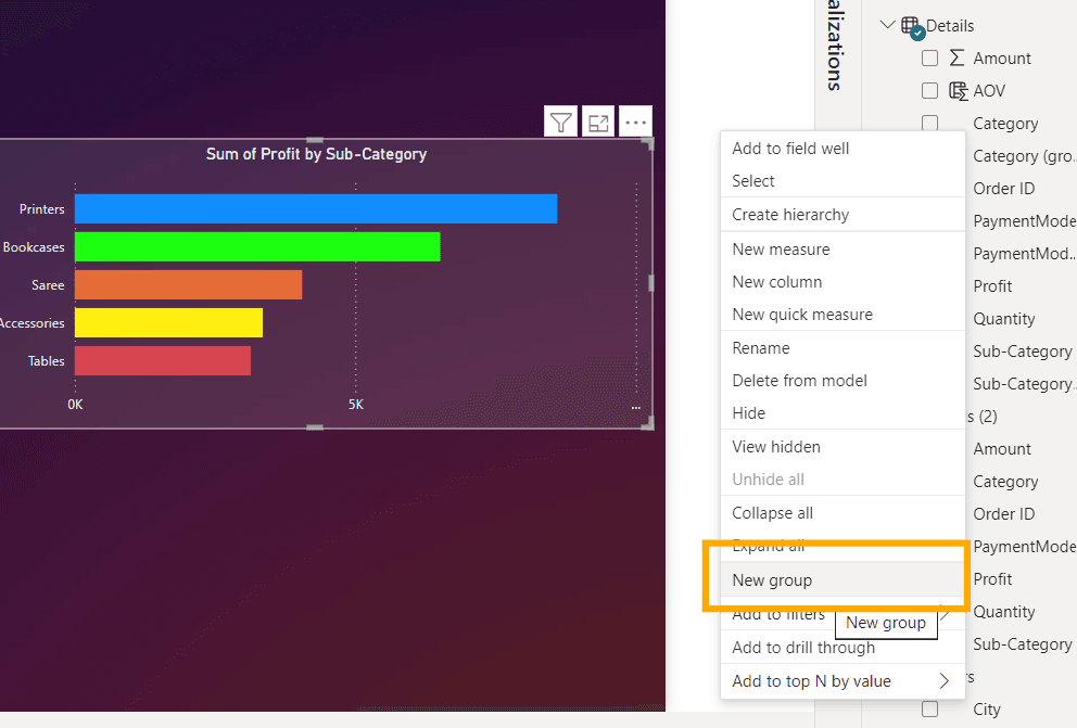 Grouping  in Power BI